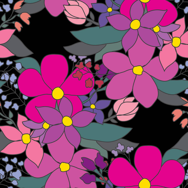 floral seamless pattern - Vector, afbeelding