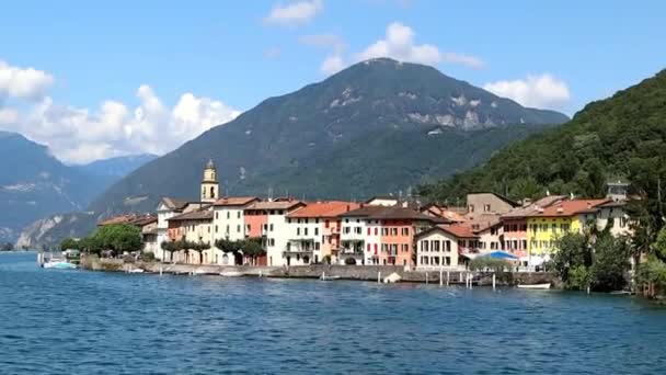  夏のルガーノ湖のナビゲーション、ビデオ。ルガーノ、ティチーノ州、スイス - 映像、動画