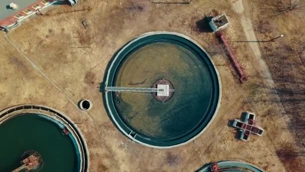 Treatment facilities, wastewater treatment infrastructure. Sewage treatment - Footage, Video