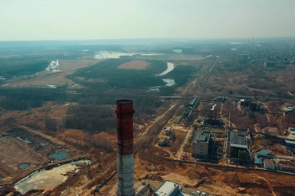 Big Pipe der industriellen chemischen Anlage - Foto, Bild