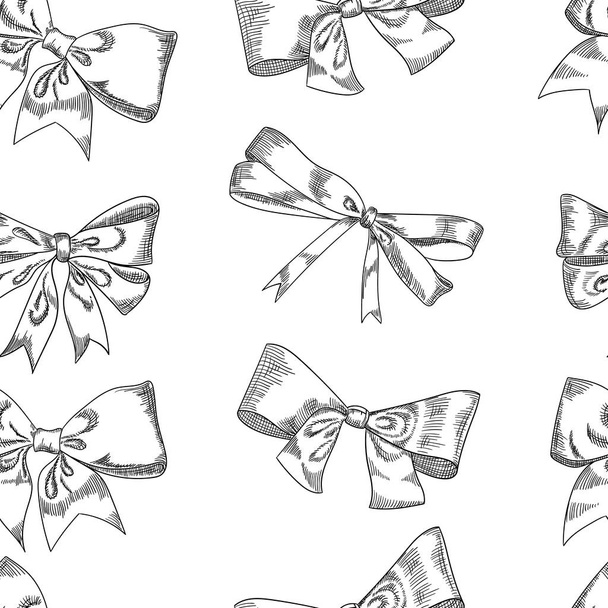 Bow sketch isolation on a white background, vector illustration. - Vettoriali, immagini