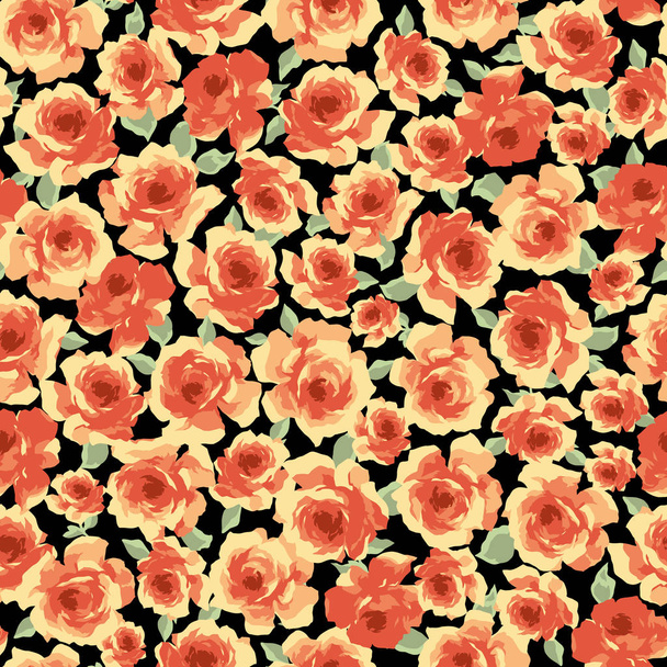 Flower seamless pattern material abstract beautifully - Vector, Image