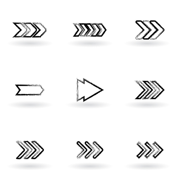 drawing arrows - Vector, Image