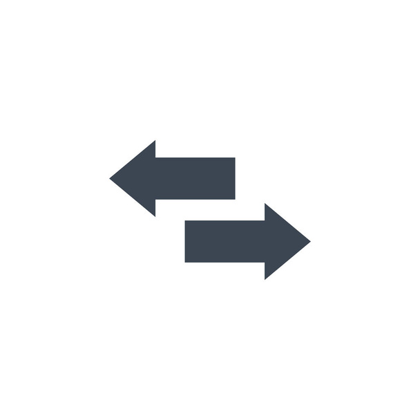 Arows related vector glyph icon. - Vector, imagen