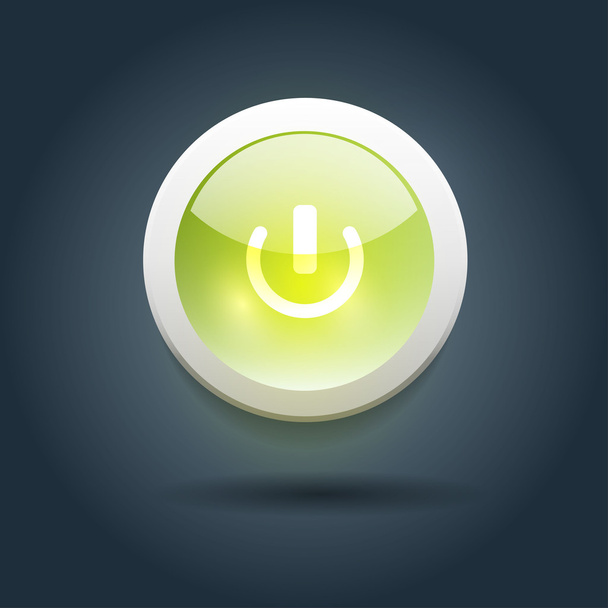 User interface switch power button - Vector, Image