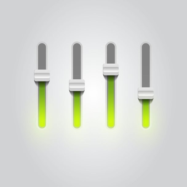 User interface power slider buttons - Vector, Image