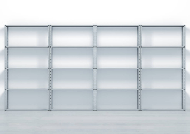 Warehouse Shelves Front  - Photo, Image