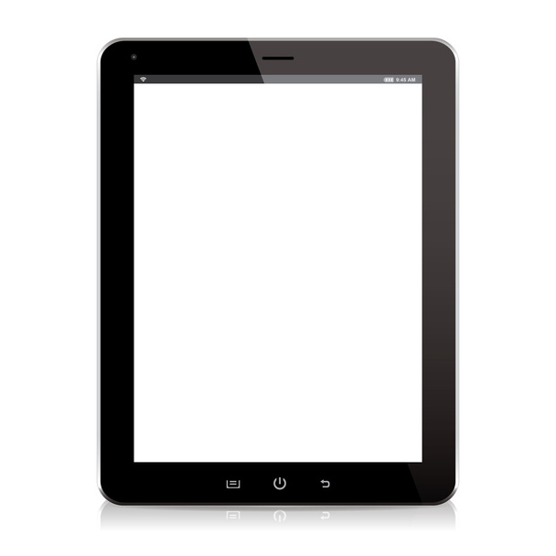 Tablet computador preto
 - Vetor, Imagem