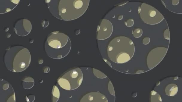 Abstract Generative Art color distributed circles holes background  - Footage, Video