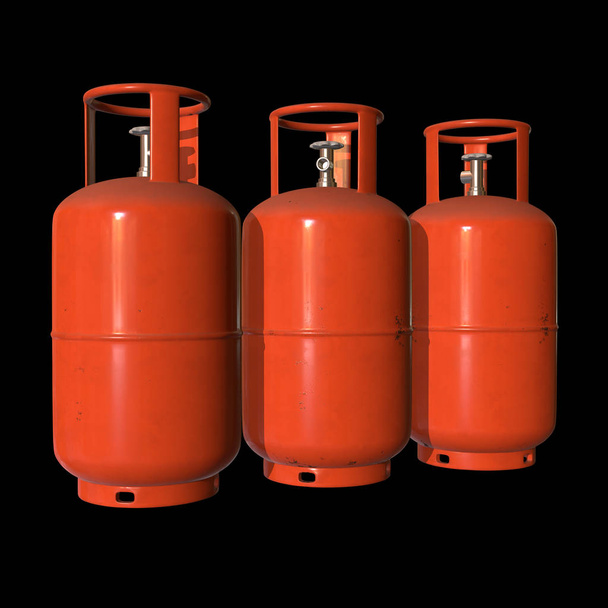 Gas cylinder lpg tank gas-bottle - Foto, imagen