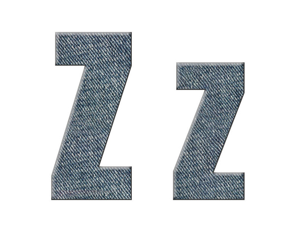font jeans letters alphabet - Photo, Image
