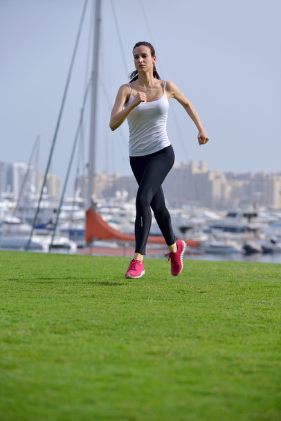 woman jogging at morning - Фото, изображение