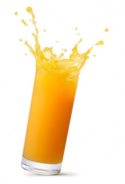 splashing orange juice - Фото, зображення