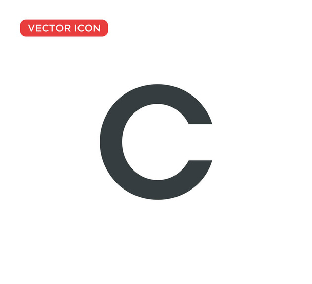 Copyright Symbol Icon Vector Illustration Design - Vector, Image