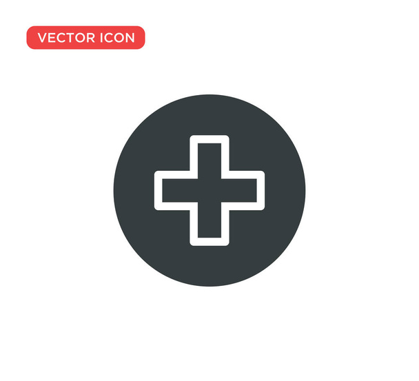 illustration vectorielle icône croix médicale design - Vecteur, image
