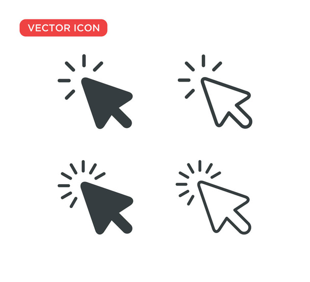 Osoitin kohdistin kuvake vektori kuvituksen suunnittelu
 - Vektori, kuva