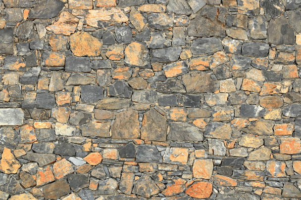 Велика сіра стіна з кам'яної цегли
 - Фото, зображення