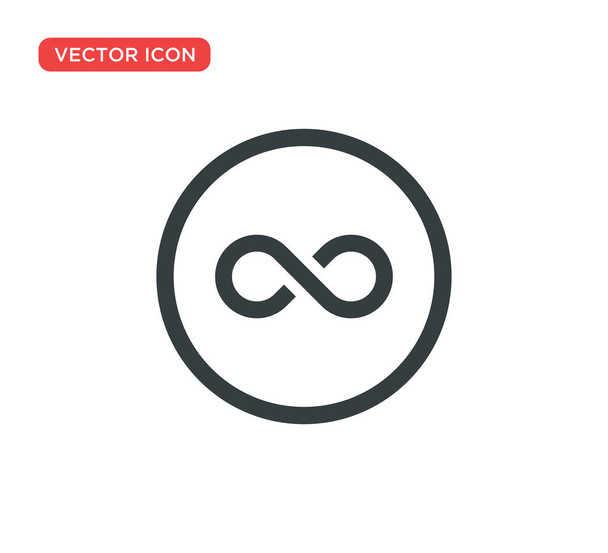 Unendlichkeit Symbol Symbol Vektor Illustration Design - Vektor, Bild