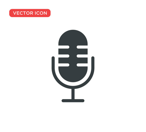disegno illustrazione vettoriale icona microfono - Vettoriali, immagini