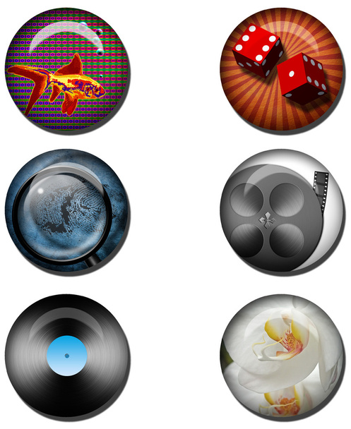 Various Web Buttons - Foto, Imagem