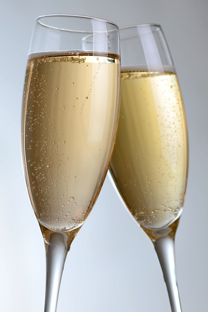 Elegant champagne glasses - Foto, Imagem