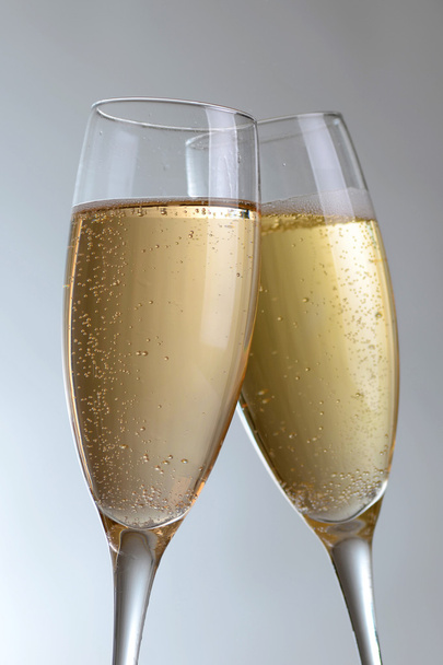Elegant champagne glasses - Фото, изображение