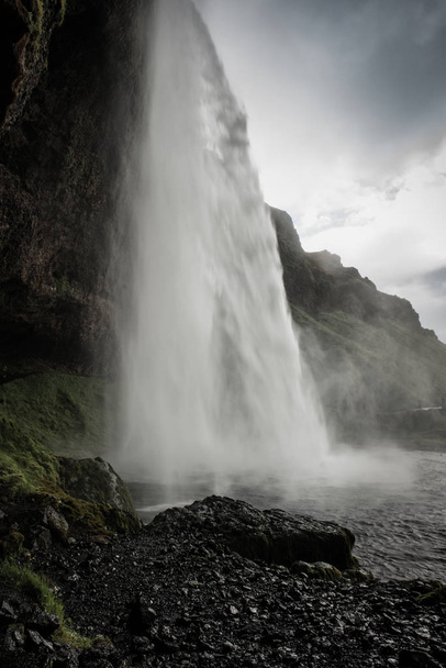 Waterfall Seljalandsfoss in Iceland - Φωτογραφία, εικόνα