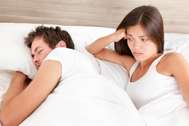 Marriage couple marital problems in bed - Zdjęcie, obraz