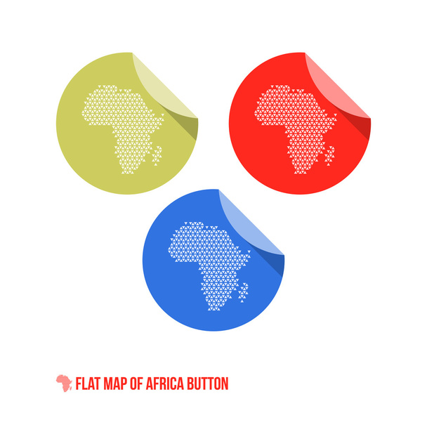 Map of Africa Button - Vector, Image