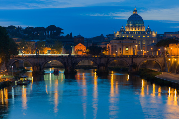 Vatikán a řeka Tibera - Fotografie, Obrázek