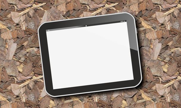 Tablet pc op Herfstbladeren - Foto, afbeelding