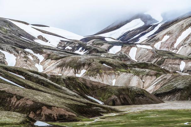Krajobraz Landmannalaugar Islandia Highland  - Zdjęcie, obraz