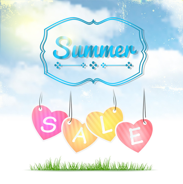 Summer Sale Poster - Vektor, obrázek