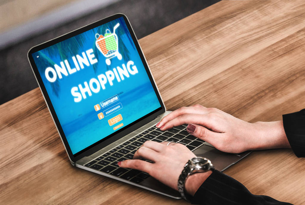 Online winkelen en Internet geld technologie - Foto, afbeelding