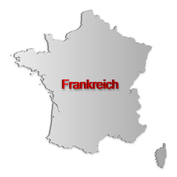 Mapa Francie - Vektor, obrázek