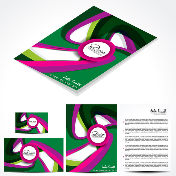 Modern Brochure Template Design - Vetor, Imagem