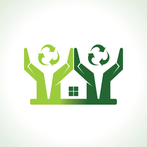 Eco friendly home - ベクター画像