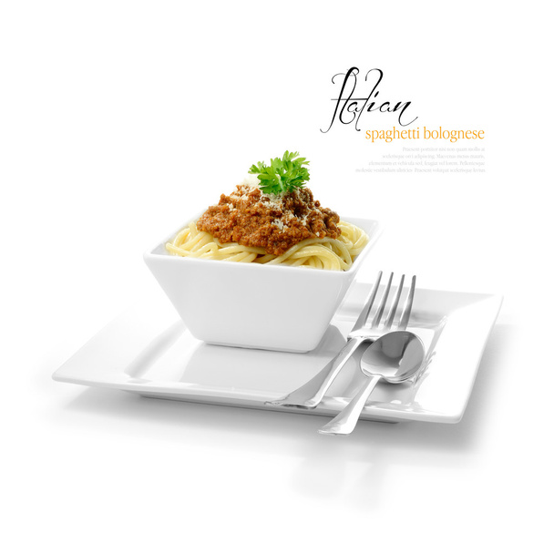 Italialainen spagetti bolognese
 - Valokuva, kuva