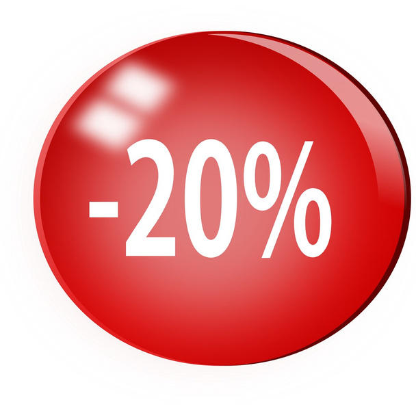 20 per cento off etichetta di vendita
 - Vettoriali, immagini