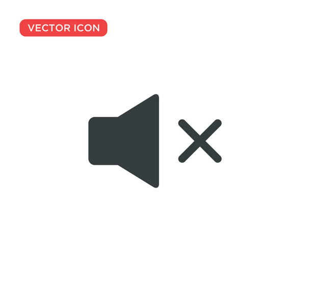 Mute, sonido apagado Icono Vector Ilustración Diseño
 - Vector, imagen