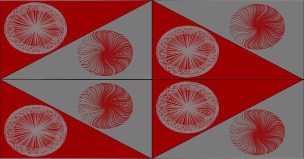 fondo rojo y gris - Vector, Imagen