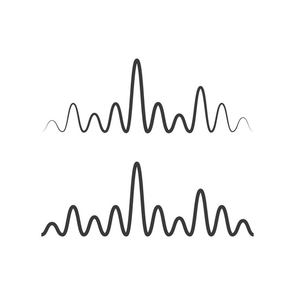 logo musicale onde sonore - Vettoriali, immagini