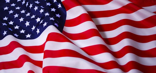 ondeando bandera americana - Foto, imagen