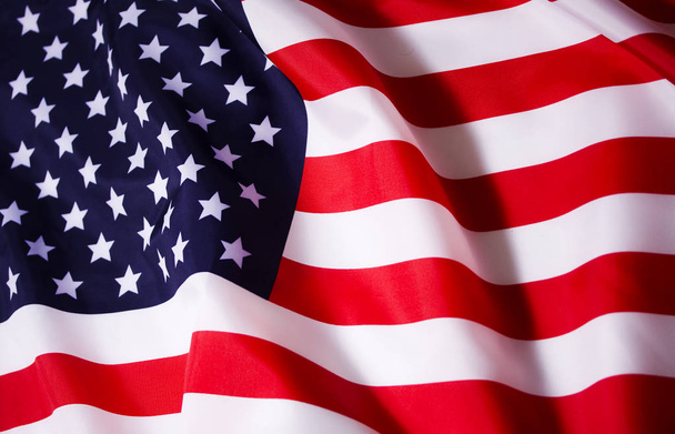amerikanische Flagge schwenken - Foto, Bild