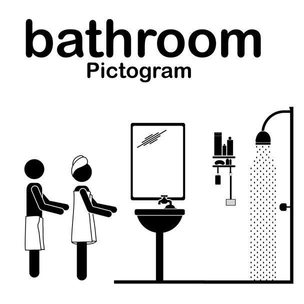 ванная комната - Вектор,изображение