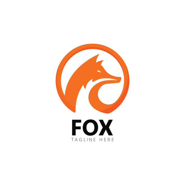 Иллюстрация векторной иконки логотипа Fox
  - Вектор,изображение