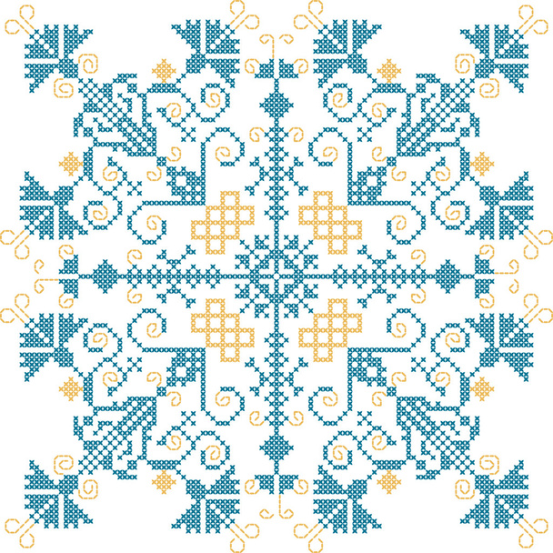 borduurwerk ornament - Vector, afbeelding