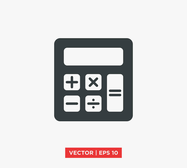 calculadora icono vector ilustración - Vector, Imagen