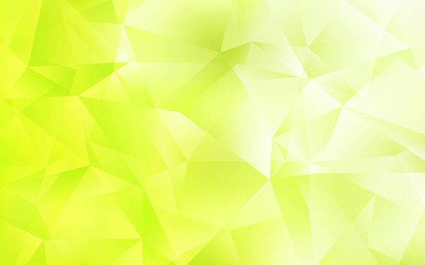 Verde claro, vector amarillo abstracto mosaico telón de fondo. - Vector, Imagen
