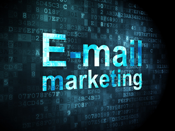 Концепція маркетингу: електронна пошта на цифровому фоні
 - Фото, зображення